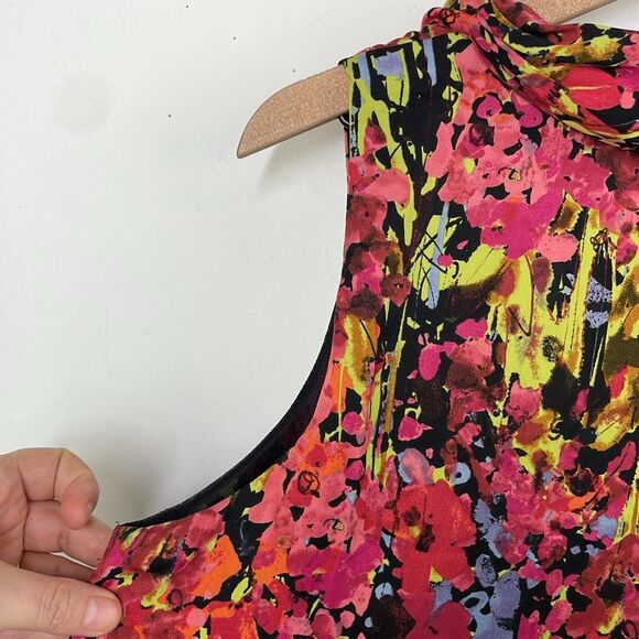 Lane Bryant Floral Print Sleeveless Tunic/Blouse Size 20 - Picture 10 of 14